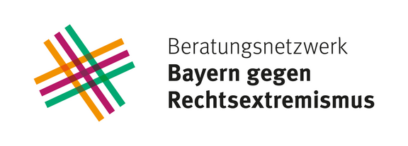 Logo des Beratungsnetzwerks Das Logo des Beratungsnetzwerks Bayern gegen Rechtsextremismus.