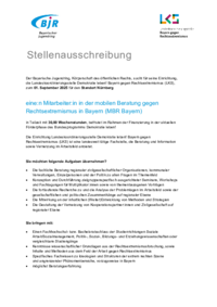 PDF der Stellenausschreibung