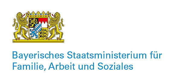 Das Logo des Bayerischen Staatsministeriums für Familie, Arbeit und Soziales.