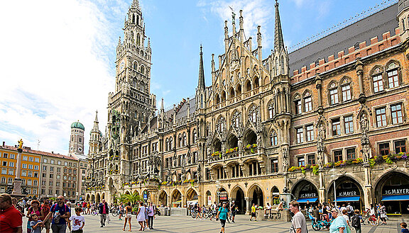 Neues Rathaus München Das Neue Rathaus am Marienplatz in München.