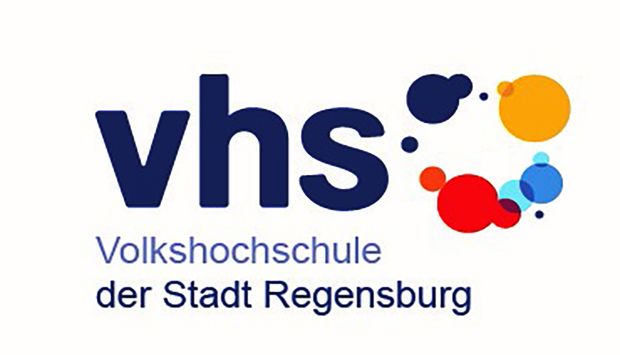 Das Logo der Volkshochschule Regensburg. 