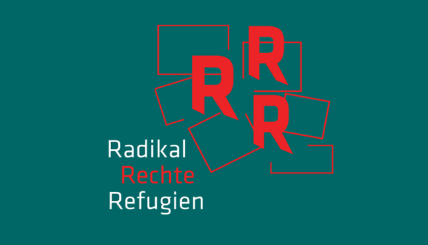 Logo der Online-Diskussionsreihe „Radikal Rechte Refugien“ von Domberg-Akademie und Caritas-Pirckheimer-Haus.