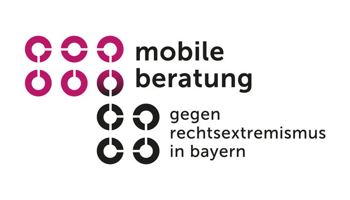 Das Logo der Mobilen Beratung gegen Rechtsextremismus in Bayern. 