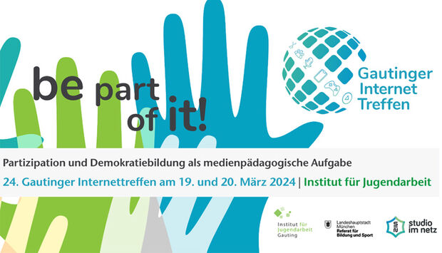 Infos über das 24. Gautinger Internettreffen, das am 19. und 20. März 2024 im Institut für Jugendarbeit in Gauting stattfindet. 