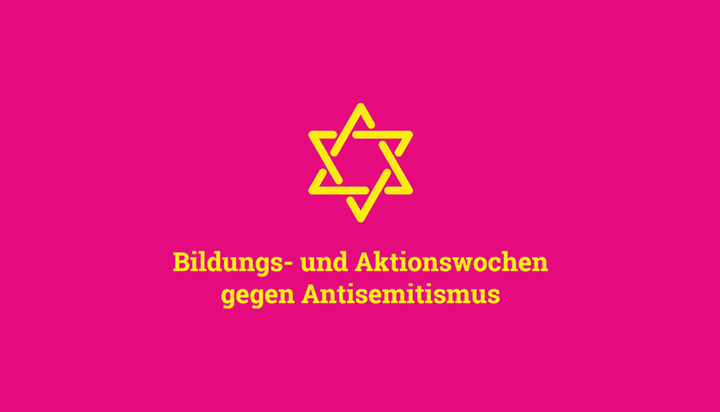 Das Logo der Bildungs- und Aktionswochen gegen Antisemitismus. 
