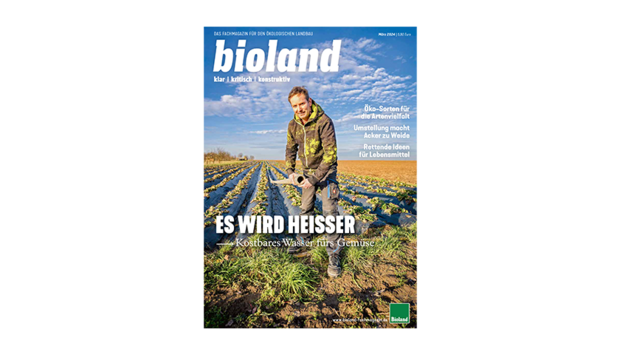 Das Cover der Ausgabe 3/2024 des „bioland“-Fachmagazins mit dem F.U.E.R.-Interview.