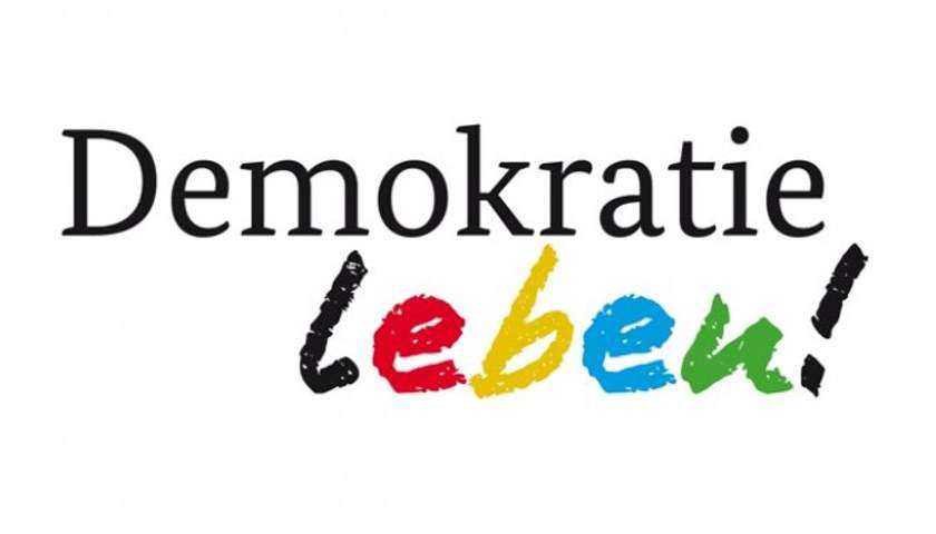 Das Bild zeigt das Logo des Bundesprogramms Demokratie leben!