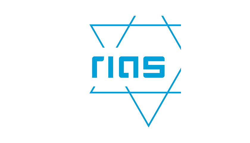 Das Logo der Recherche- und Informationsstelle Antisemitismus, kurz RIAS.