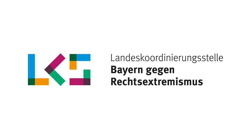 Das Logo der Landeskoordinierungsstelle Bayern gegen Rechtsextremismus. 