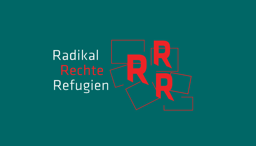 Das Logo von „Radikal Rechte Refugien“, eine Veranstaltungsreihe des Kompetenzzentrums für Demokratie und Menschenwürde, der Domberg-Akademie und des Caritas-Pirckheimer-Hauses.